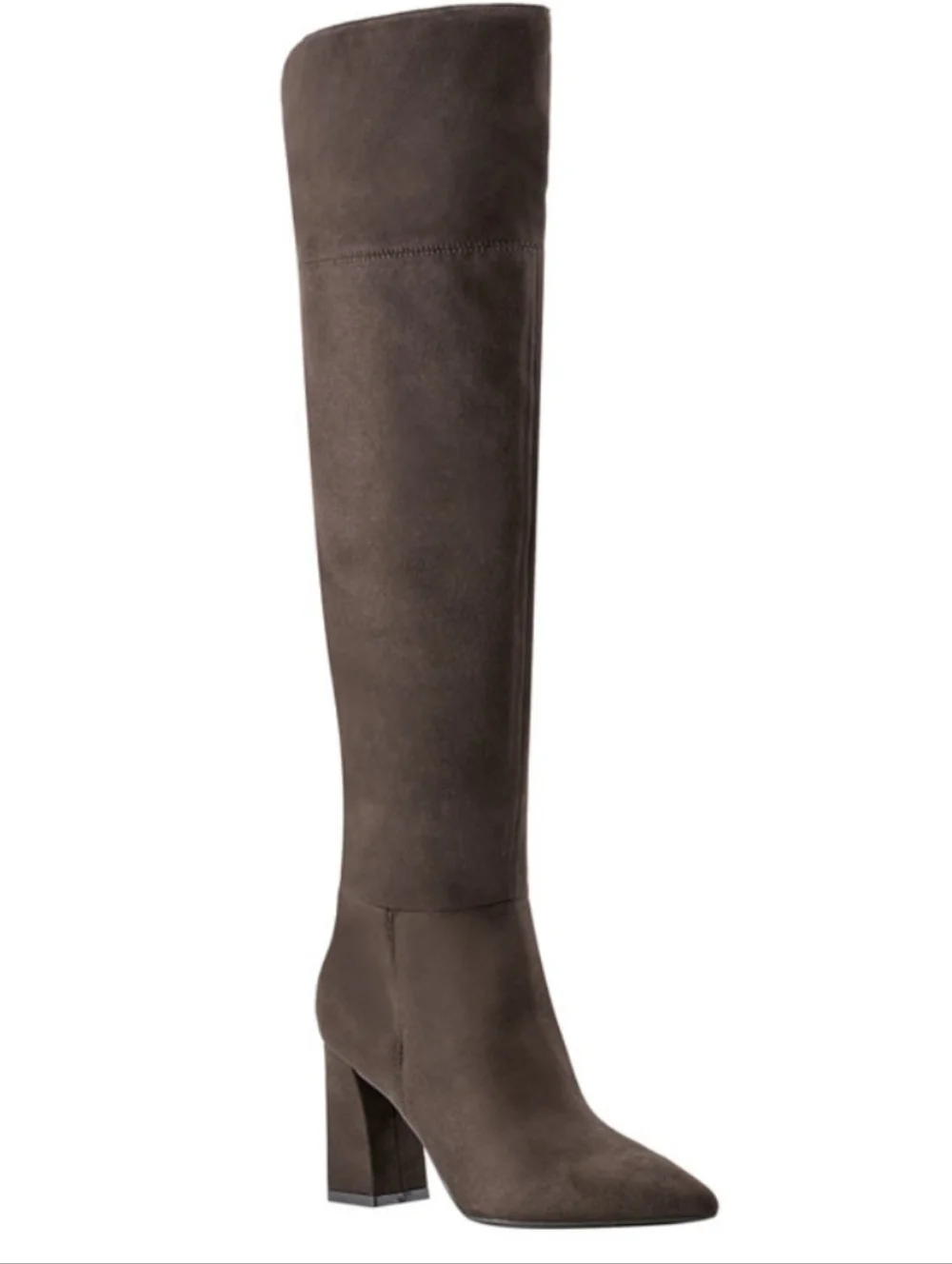 Marc Fisher NEW IN BOX Faux-Suede Over-the-Knee Boot - Dark Brown